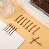 250Pcs 1.38 Inch Mini Bobby Pins, Small Brown Bobby Pins Hair Bobby Pins with Storage Box for Kids,Girls and Women Wedding Hairstyles (Brown)