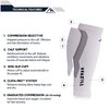 NEWZILL Compression Calf Sleeves (20-30mmHg) for Men & Women - Perfect Option to Our Compression Socks - for Running, Shin Splint, Medical, Travel, Nursing, Cycling (L/XL, Solid White)