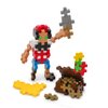 PLUS PLUS 3D Figure Building Block Set, Fun Stem Toys for Kids, 70 Interlocking Pieces - Pirate Mini Maker Tube