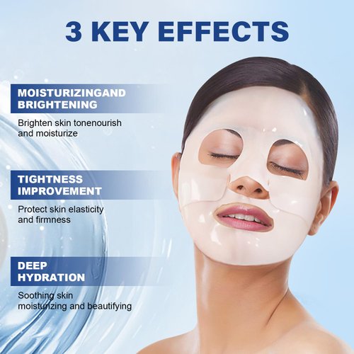Deep Collagen Anti Wrinkle Lifting Mask, Collagen Face Mask, Deep Collagen Anti Wrinkle Lifting Mask Collagen Face Mask Overnight, Deep Collagen Mask for Lifting, Firming, Moisturizing (5 Pack)