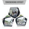 Flygun 2 PCS Car Rear View Blind Spot Mirror, 3.7" x 1.4" Rectangular Curved Wideangle Auxiliary Rearview Mirror, High-definition Glass Adjustable Anti-glare Mirror, Universal Car Side Mirror (Black)