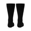 Truform Medical Compression Socks for Men and Women, 8-15 mmHg Crew Length to Mid-Calf, Black, Small