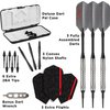 Viper V-Factor 90% Tungsten Soft Tip Darts with Storage/Travel Case, Ringed, 18 Grams