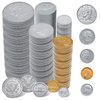 YTYOTO 1000 Pcs Fake Coins for Kids Learning, Plastic Play Coins for Teaching,200 Pennies, 200 Nickels, 200 Dimes, 200 Quarters, 200 Half-Dollars for Kids Pretend Play Store Or Cash Register