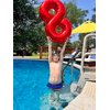 Number 5 Balloon Red 40 Inch, 5 Year Old Girl Boy Birthday Gift, 5 15 25 35 45 50th 55 Birthday Anniversary 2025 Party Decorations, 5 Foil Balloon for Miles Morales Birthday Party Decorations