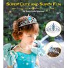 Princess Crowns Tiara for Little Girls, BIBUTY Toddler Girl Tiara Crown Princess Dress Up Accessories, Birthday Crown Tiara Princess Jewelry Set, Costume Set Toy Gift for 3 4 5 6 Year Old Toddler Girl