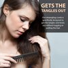 Salon Styling Combs | 5 Piece | Professional Black Carbon Fiber Hair Combs | Detangling Comb | Rat Tail Comb | Teasing Comb | Salon Grade Combo Comb Set for Men and Women by Bardeau Essentials