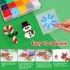 Christmas Fuse Beads Kit, 7000PC 5MM Melty Beads Set, Iron Melting Beads Christmas Craft Kit with Pegboards,Ironing Paper, 34 Christmas Patterns, Arts and Crafts Set for Boys Girls Christmas Birthday