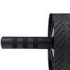 HolaHatha Compact Exercise Fitness Abdominal Core Building Workout Single Non Slip Ab Roller Wheel Equipment with Handles for Home Gym and Toning