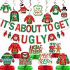 Ugly Sweater Party Decorations It's About To Get Ugly Banner Ugly Christmas Party Decorations Ugly Christmas Sweater Party Decorations for Merry Friendsmas Decorations