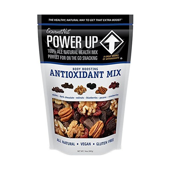 Gourmet Nut Power up 100% All Natural Health Antioxidant Body Boosting Trail Mix 14oz