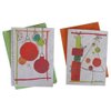 Christmas Holiday Tree and Ornament Cards Set of 6