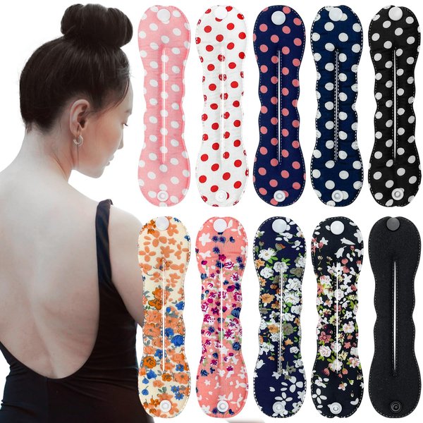 10 Pcs Hair Bun Maker French Magic Twist Donut Hair Bun Snap Roll Sponge Bun Donut Lazy Hair Curler Tool Polka Dot Flower Flexible Chignon Donut Quick Twister Hair Styling Accessories for Women Girls