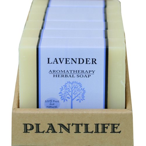 Plantlife Lavender 6-pack Bar Soap - Moisturizing and Soothing Soap for Your Skin - Hand Crafted Using Plant-Based Ingredients - Made in California 4oz Bar