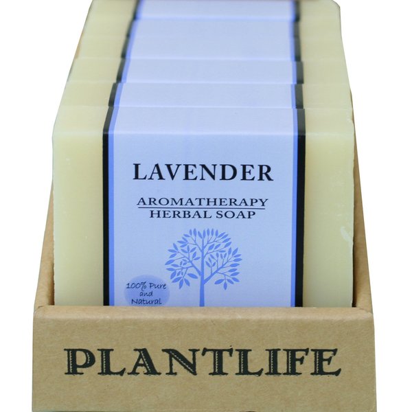 Plantlife Lavender 6-pack Bar Soap - Moisturizing and Soothing Soap for Your Skin - Hand Crafted Using Plant-Based Ingredients - Made in California 4oz Bar
