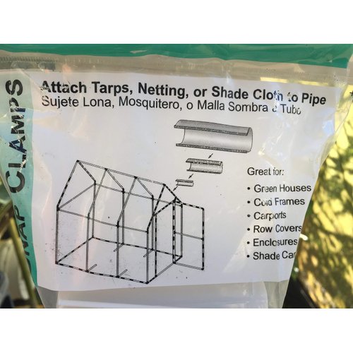 Snap Clamp EZ White 1/2 Inch X 4 Inches Wide for 1/2 PVC Pipe 10 per Bag