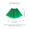 EVILD St. Patrick's Day Skirt Green Layered Tulle Skirts Ballet Dance Tutus for Girls(Green)