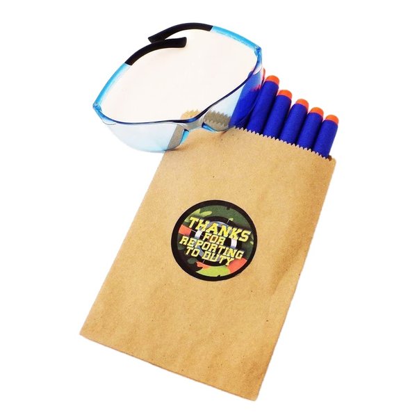 Dart Tag Themed Party Supplies (Favor Stickers)