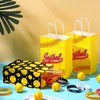 MTLEE Softball Party Favors Set Includes 12 Softball Paper Bags, 12 Silicone Bracelets, 12 Mini Foam Softball for Softball Birthday Party Supplies