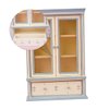 2 Pcs Dollhouse Bookshelf Cabinet Model Furniture Wooden Book Shelf Wood Storage Cabinet Dollhouse Cabinets 1 12 Scale Classic Wooden Mini Storage Display Cabinet Glass Beige