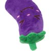 LNYMZD Purple Eggplant Squeaky Toys Cute Fruits Vegetables Plush Puppy Chew Soft Toy, Pet Supplies