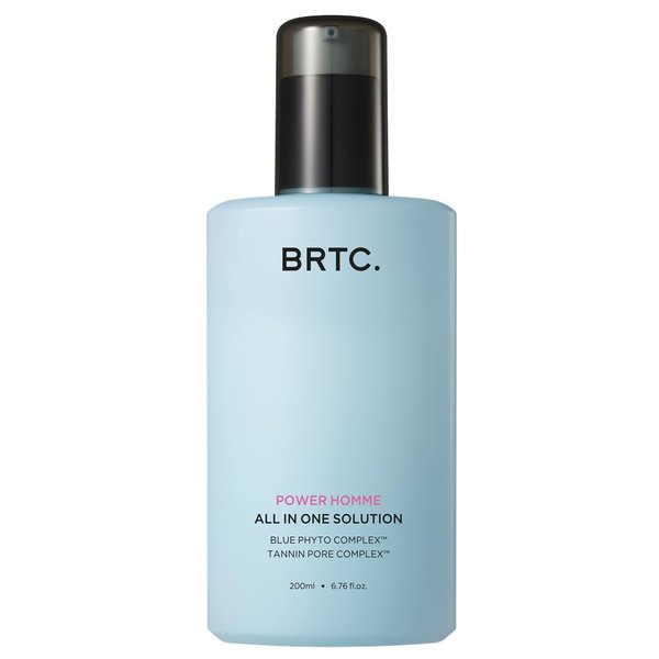 BRTC Power Homme All in One Solution | Men's Face Moisturizer | 3-in-1 (Toner+Lotion+Essence) | Sebum Control, Korean Skincare (200ml, 6.76 fl.oz)