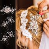 Yeshone 5 Pieces Wedding Hair Comb Bridal Hair Pins Crystal Pearl Hair Accessories Rhinestone Flower Hair Piece for Wedding Bride Women(Rose Gold,Classic Style)