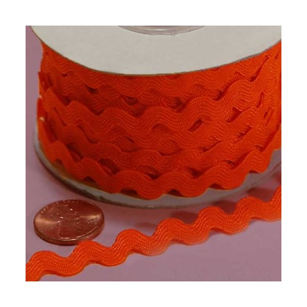 Orange Ric Rac Trim, 5mm X 22Yd