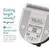 Wahl Professional Animal 5-in-1 Pro Adjustable Clipper Blade - for Arco, 5 Style Groom, Bravura, Chromado, Creativa, Figura, and Motion Clippers Clipper Replacement Blades - Silver
