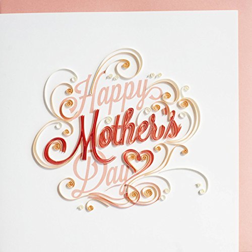 Quilling Card 3D Greeting Cards Happy Mother's Day Letter