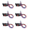 Pulse Power Plug Pigtail Connector Compatible with 2018 2019 2020 2021 Polaris Ranger XP 1000/ RZR/Pro RS1 General Pulse Bus Bar Harness Pigtail Connector (6Pcs Black Red Blue)