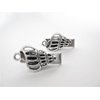 2 extra tiny small silver seashell metal alligator hair clip for fine thin hair