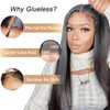 Wear and Go Glueless Wigs Human Hair Pre Plucked Pre Cut 6x4 Straight Lace Front Wigs Human Hair Wigs for Women No Glue Hd Lace Front Closure Ready to Wear Wigs 180% Density 28 Inch Natural Black