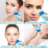 WMKGG Ice Roller for Face, Ice Facial Roller for Face and Eye, Reusable Silicone Molder Facial Treatment Tools(Blue)
