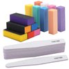24 Count Nail Files and Buffers Kit 100/180 Grit Manicure Files 80/120 Grit Buffer Block Nail Buffing Block for Natural Nails and Acrylic Nails