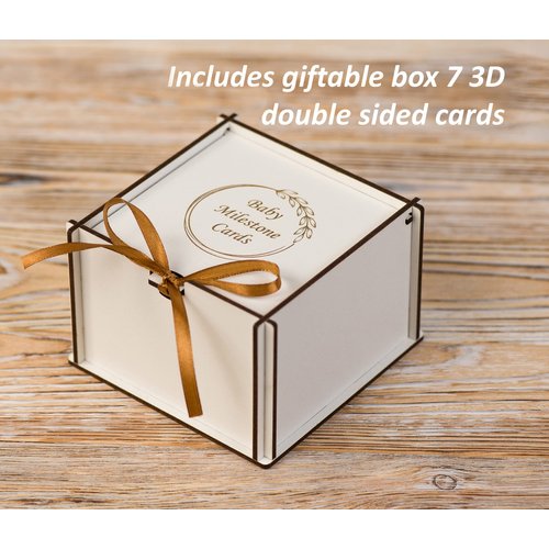 3D Wooden Monthly Milestone Cards, For Baby Photos, Monthly Milestone Marker, monthly milestone wood discs, baby months signs, baby shower gift, milestone wooden circles, monthly baby milestone