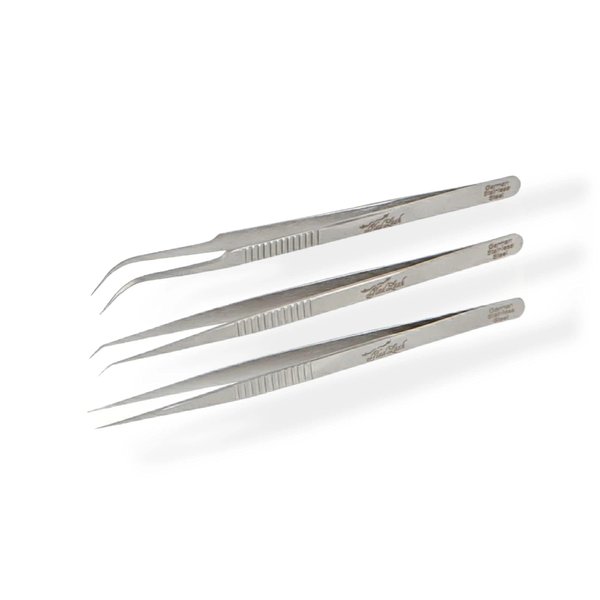 Light Lashing Professional Eyelash Extension Tweezer Kit
