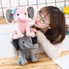 boqopod Stuffed Elephant Animal Plush Toys 9 Inch (Pink)