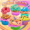Desserts Butter Slime Bucket Kit for Girls and Boys - Soft White Premade Scented Slime Kit,Including 7pack Colorful Soft Clay,Super Soft and Non-Sticky, Stress Relief Toys, Party Favors for Kids
