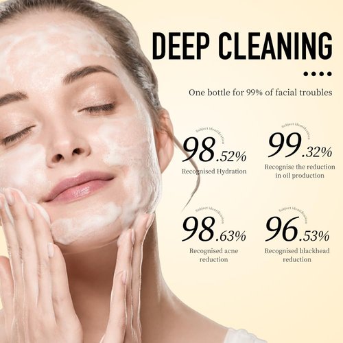 Korean Skincare Face Wash Hydrating Smoothing Facial Cleanser Advanced Snail Mucin Gel Cleanser