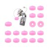 OsirideH2-25pcs Professional Nail Drill Bits Pink Nail Tech Supplies Electric Nail Filer Plastic Cap-Nail Art Tools Drill Dust Collector Dust Stopper Nail Drill Bit -Pink Drill Nail Dust Collectos