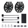 ORAEVY Fan Mounting Kit, Electric Radiator Fan Plastic rods Installation Kit Compatible Mount Hold Radiator Spal Fan, Electric Cooling Fan and Transmission Cooler