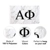 Alpha Phi Sorority Letter Flag Banner 3 feet x 5 feet Sign Decor A Phi - Light Marble