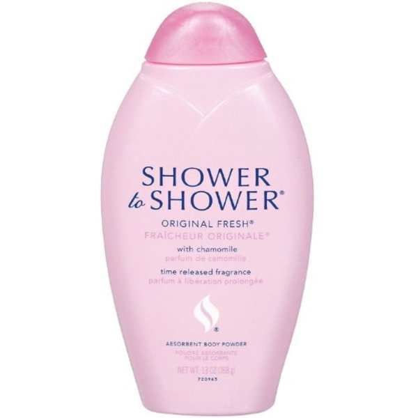 Shower to Shower Absorbent Body Powder, Original Fresh with Chamomile, 13-Ounce Bottles (Pack of 2)