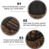 Amnenl Short Curly Blonde Wigs for Women Soft Natural Synthetic Heat Resistant Fluffy Costume Cosplay Daily Wigs