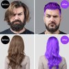 Temporary Hair Color Wax, 3pcs Hair Color Dye Crazy Hair Makeup Kit Instant Hairstyle Cream 4.23 oz Hair Pomades Hairstyle Wax Hair Chalk Gifts for Girls Kids Men Women(Gray+Purple+Pink)