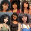 200 Density Scalp Top Curly Full Machine Made Human Hair Wigs with Bangs Remy Brazilian Short Curly Wig For Women (18 Inch)