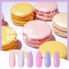 Gellen Gel Nail Polish Set, 6 Colors Pastel Pink Gel Polish Purple Nail Polish Set, Soak Off UV Gel Manicure DIY Home Salon Nail Art Valentines Gifts