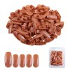 PANA USA Training Practice Tips - False Fake Nail Tips for Nail Manicure DIY Tech Nails Model Art Tools (Brown Tips)