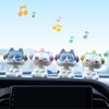 4 PCS Cat Bobbleheads Figures,Car Dashboard Decorations,Cartoon Bobblehead Toy,Office Accessories, Cab Accessories,Interior Decoration, Best Gift(4 PCS)